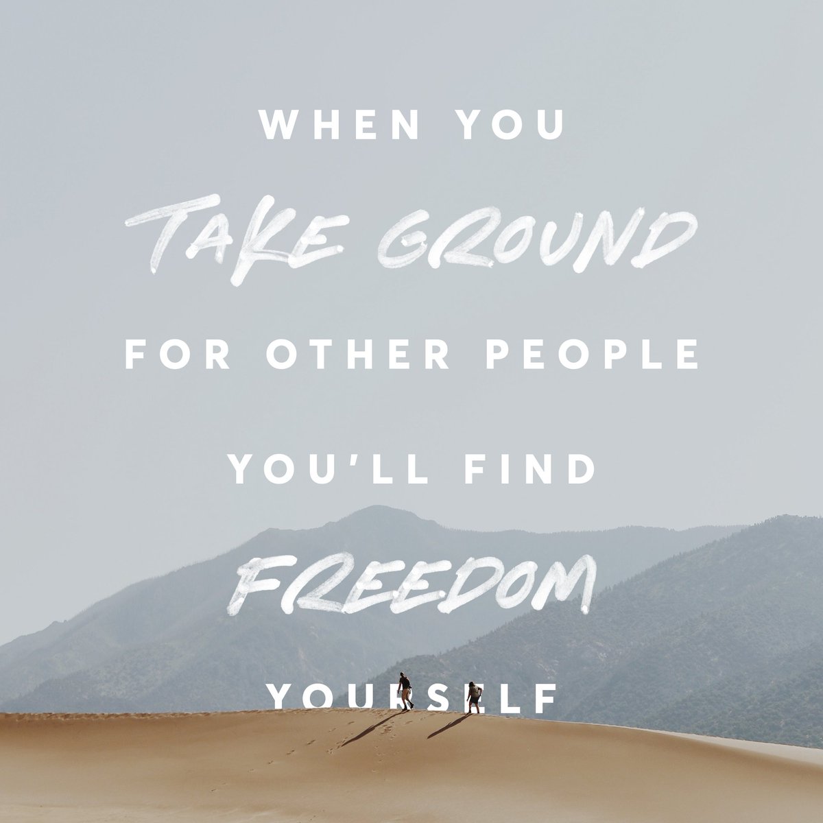 valleycreek's tweet photo. "When you take ground for other people, you'll find freedom yourself." Join us this weekend as we continue to pioneer in 2019! Bring a friend and find a service time at https://t.co/nZVr6SYV2N. #VCCPioneer https://t.co/86dmuXoklE
