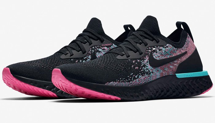 nike epic react black fuchsia