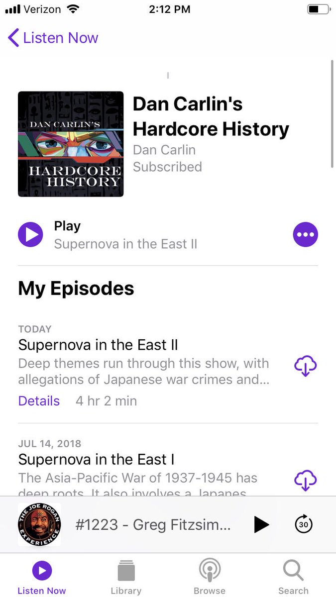 OMG a new Hardcore History dropped. ๐