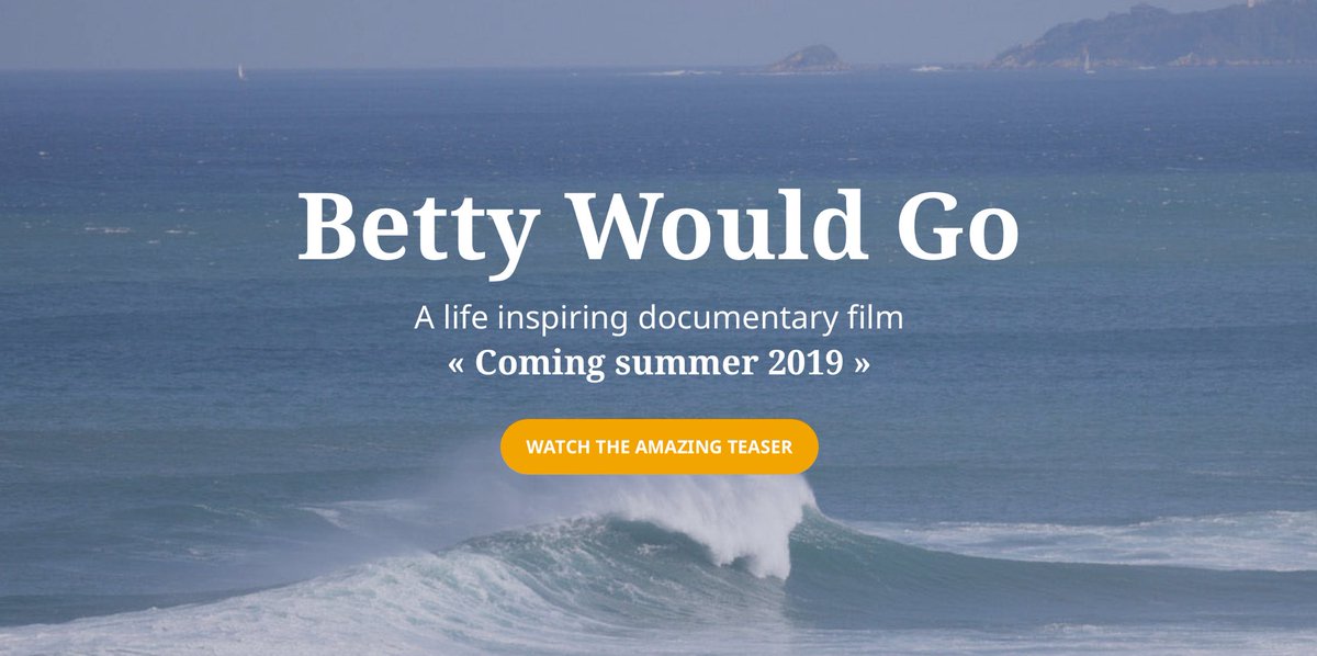 So proud to present to you our NEW website of our #surf &amp; #savetheocean #Documentary #bettywouldgofilm ➡️ bettywouldgo.com
Check it out, get inspired &amp; join our ride💚😀🏄‍♀️