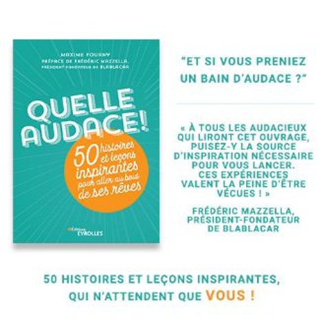 Dream Act est très heureux d'apparaître dans "Quelle Audace !" 🚀 le génial livre de <a href="/maximefourny/">Maxime Fourny 🚀</a> qui présente 50 histoires inspirantes pour changer le monde ! A découvrir &amp; shopper ici 👉swll.to/pY9Sry #quelleaudace