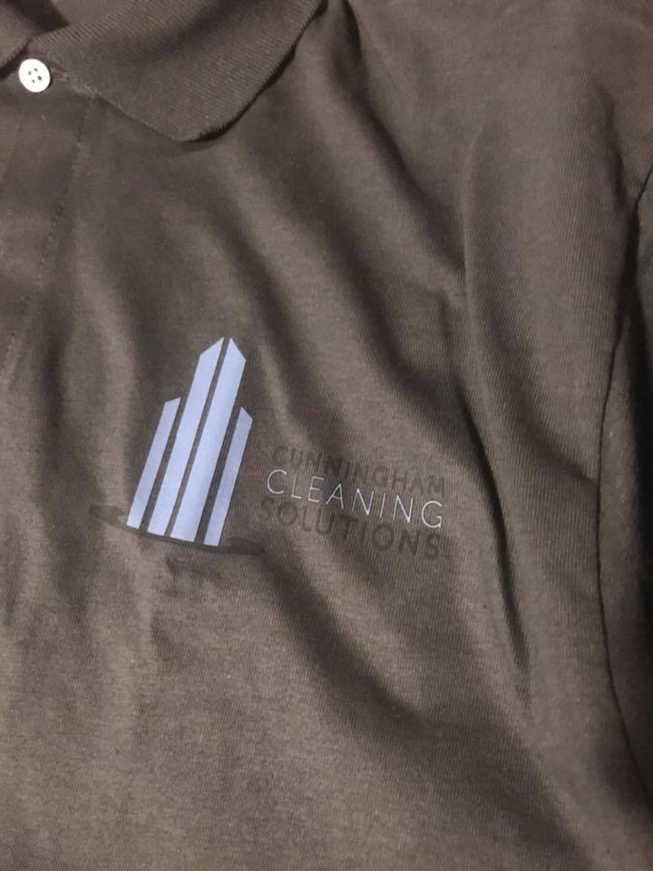 When you see our #cleaningtechnicians out wearing these you know “It’s #CunninghamClean” and done above expectations! Contact us today for an #estimate at: 404.453.6710 #commercialcleaning #companyshirts #AtlantaGA