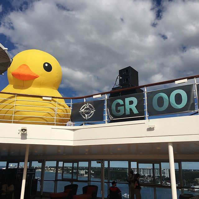 #rubberduckieparty on the groovecruise with djrogersanchez