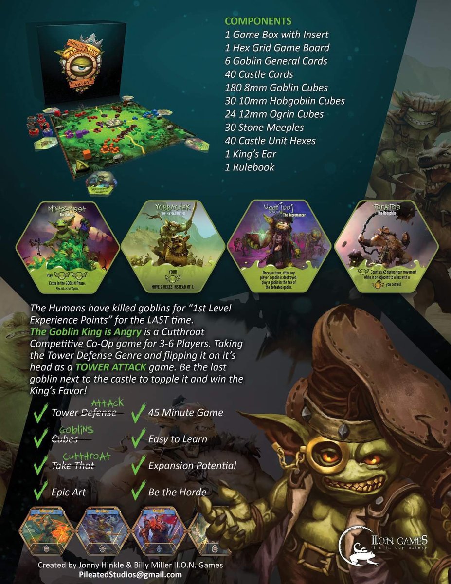 Looking for something new and interesting in #BoardGames ? Follow us for updates on #TheGoblinKingisAngry and let’s make 2019 the #YearoftheGoblin !