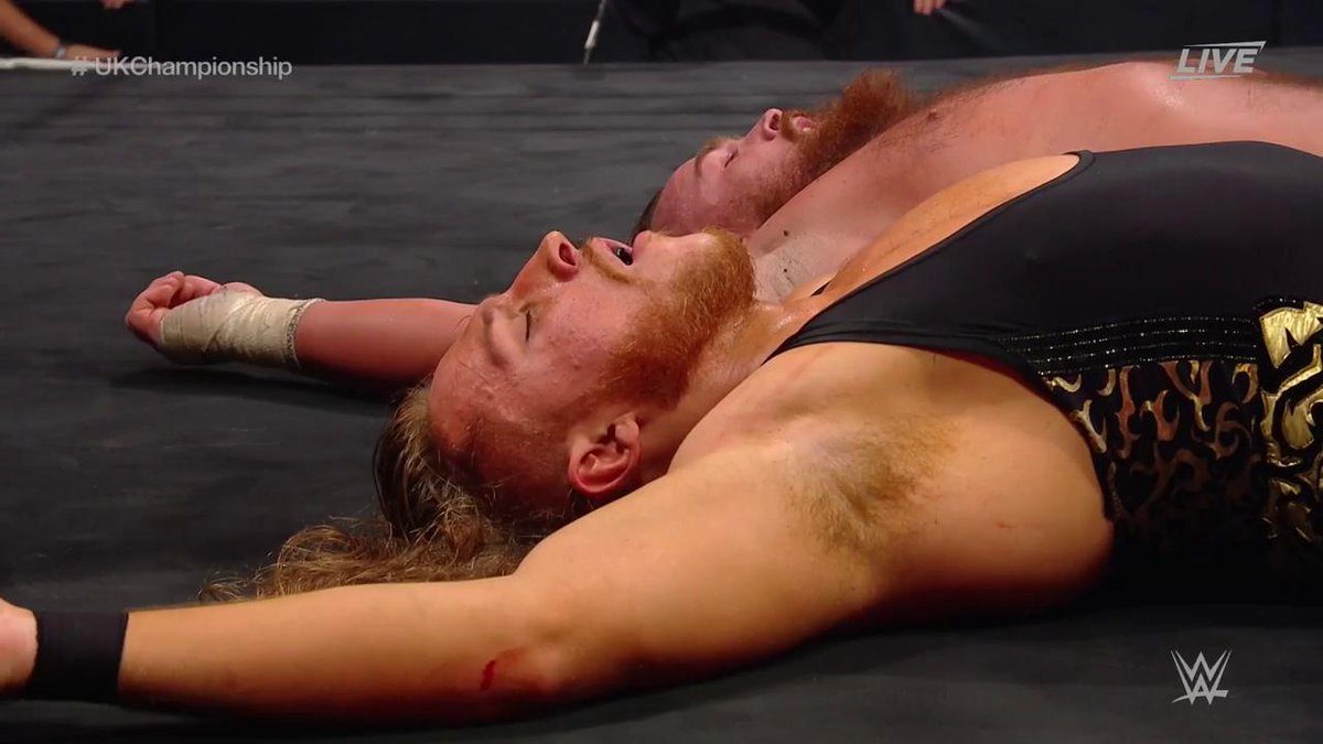 HOW MUCH MORE CAN THESE TWO MEN GIVE?!? #NXTUKTakeOver #NXTUK #UKChampionship <a href="/PeteDunneYxB/">‘The Bruiserweight’ Pete Dunne</a> <a href="/Joe_Coffey/">Joe Coffey</a>