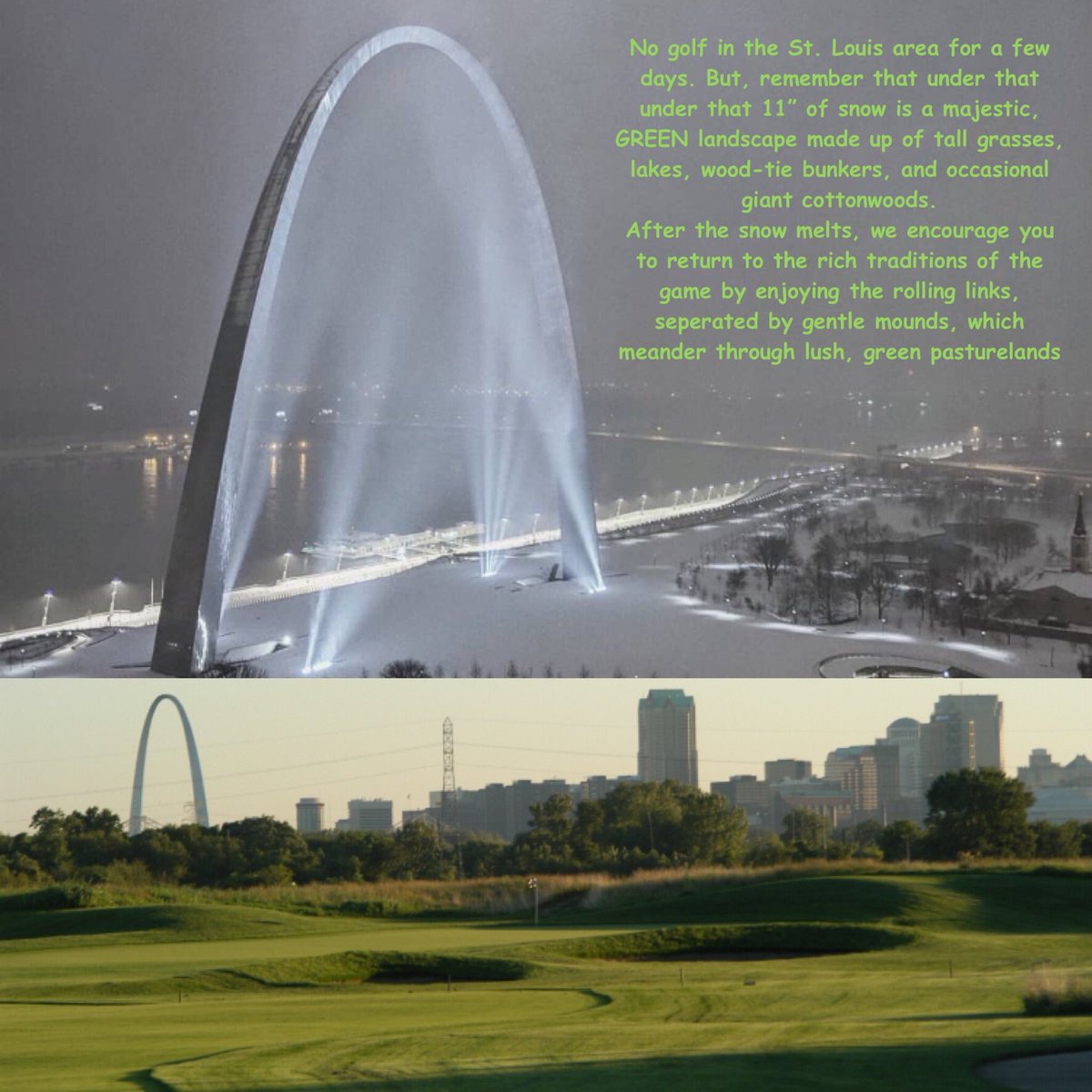 Gateway National also has 17 miles of drainage underneath the property. So, which course do you think will be off the path first?