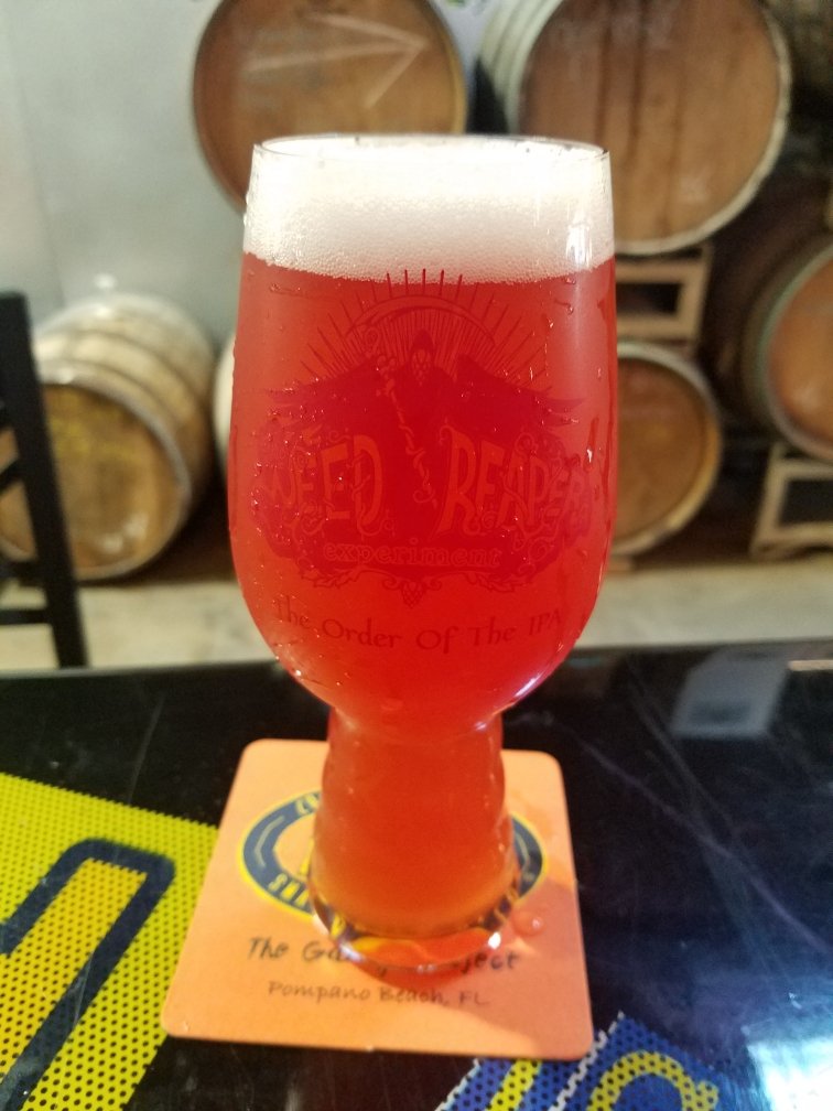 Just tapped! THe Weed Reaper Experiment Pink Pussycat IPA! #pinkipa