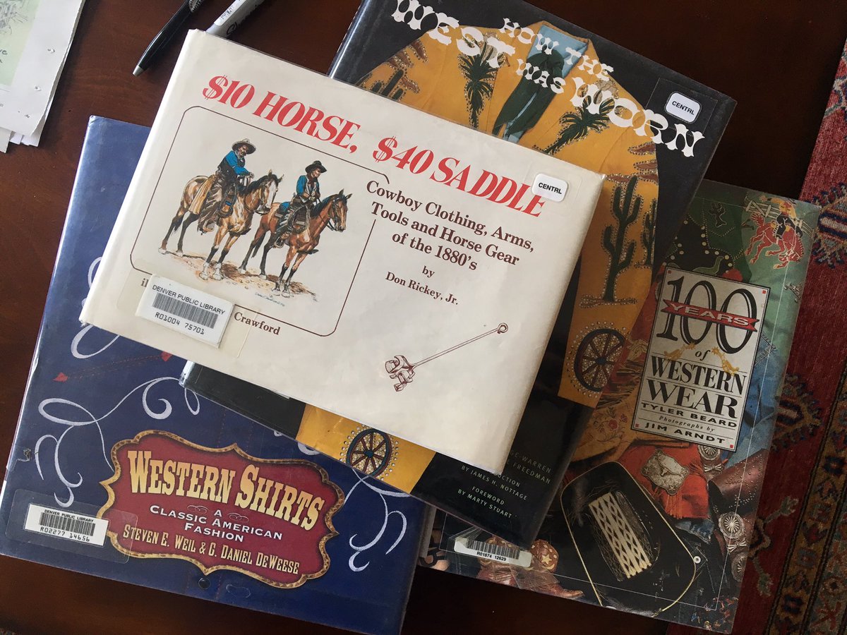 Work research. “How The West Was Worn.” “$10 Horse, $40 Saddle.” I love my job. And thank you @denverlibrary!