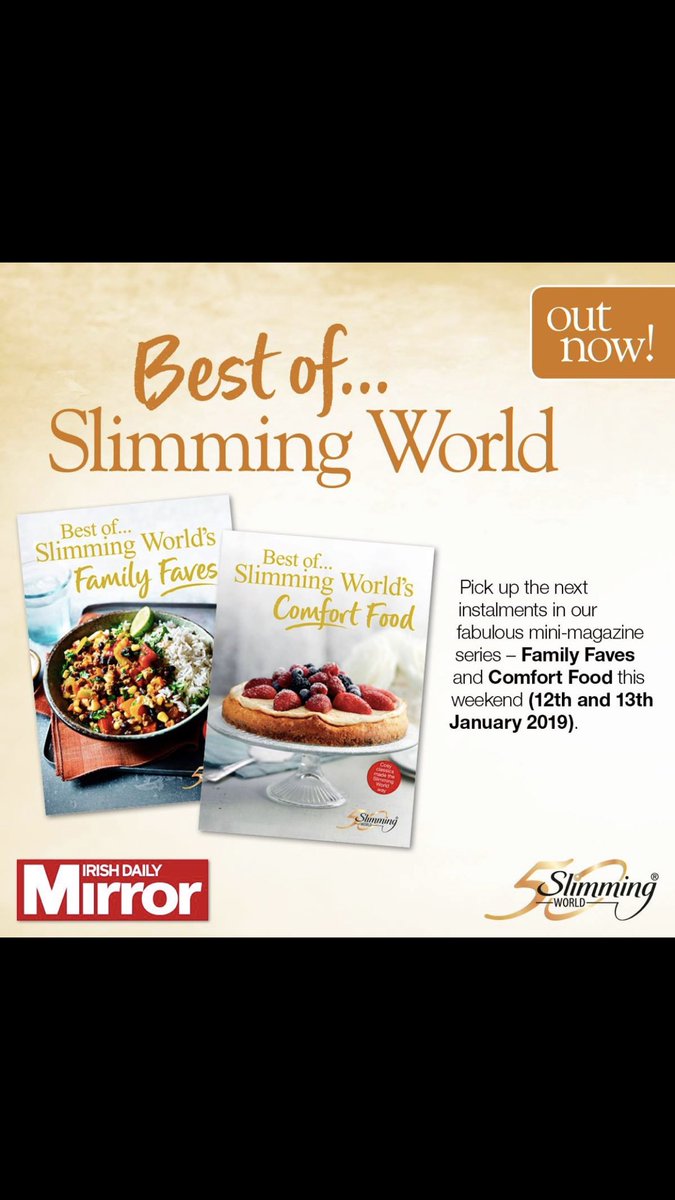 MonaleenSw's tweet photo. #BeHappy Pick your fab mini mag @IrishMirror @SlimmingWorld @SlimmingWorldUS @MonaleenSw . Filled with #familydinner  #comfortfood #tastyfood #yesucanjan #fillup #2019Hopes https://t.co/ZQO1fuovrH