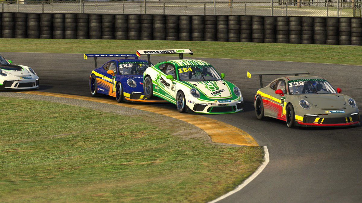 Team_FischerMS's tweet photo. What a race! After a lap one crash that relegated us to last place, we come back and finish a strong P9 in the @ClubSportSeries season opening 2.4 Hours of Daytona! More: https://t.co/POqvLwkdCO #DGFX #SimRacing #Daytona #iRacing #eSports #Porsche https://t.co/bGr0MYLePX