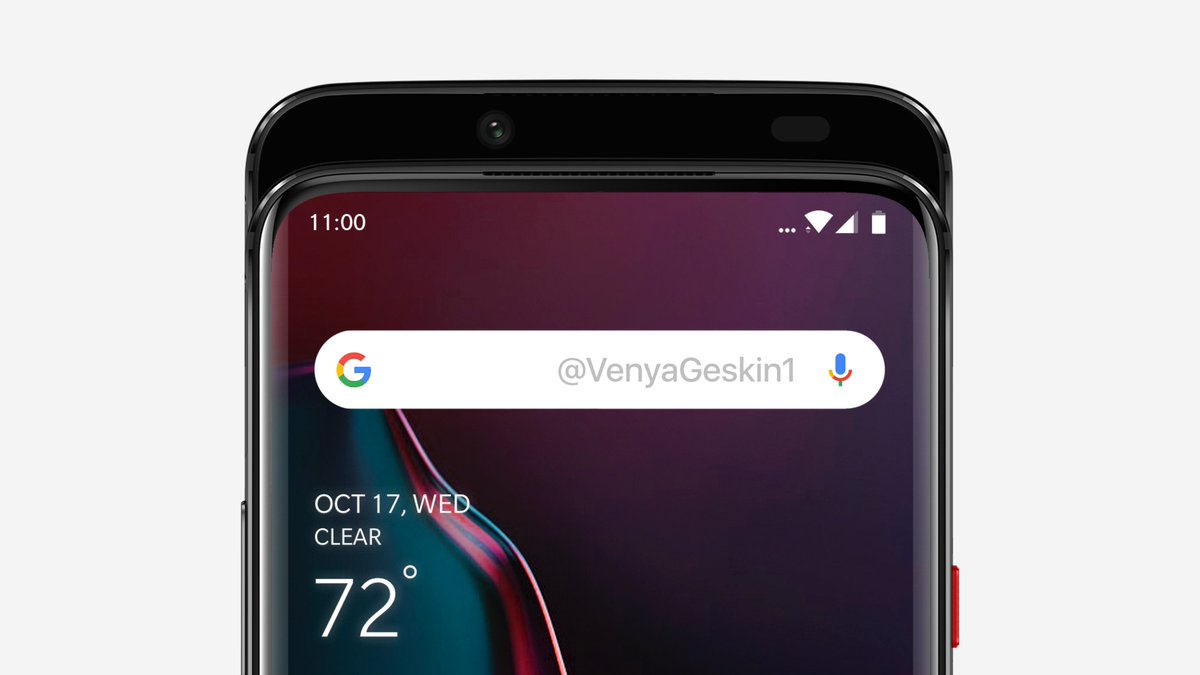 BenGeskin's tweet photo. #OnePlus7 - Slider | Render based on leaked image https://t.co/PwslLWKnEp