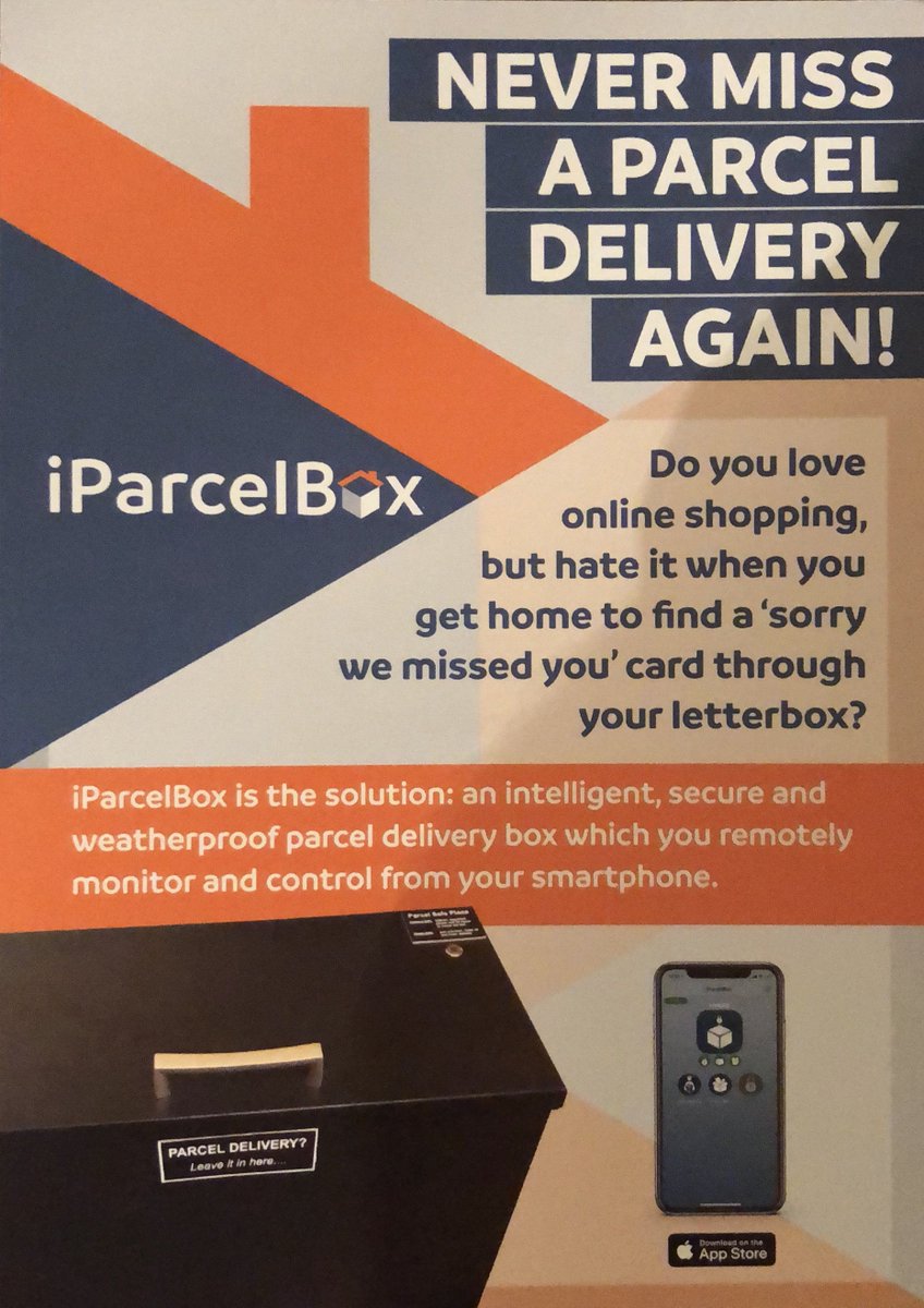 iParcelBox's tweet image. Fed up of getting ‘sorry we missed you’ cards from couriers? You need iParcelBox: an intelligent, secure and weatherproof parcel delivery box you can remotely monitor and control from your smartphone #DuffDeliveries #ParcelBoxes fb.com/iParcelBox