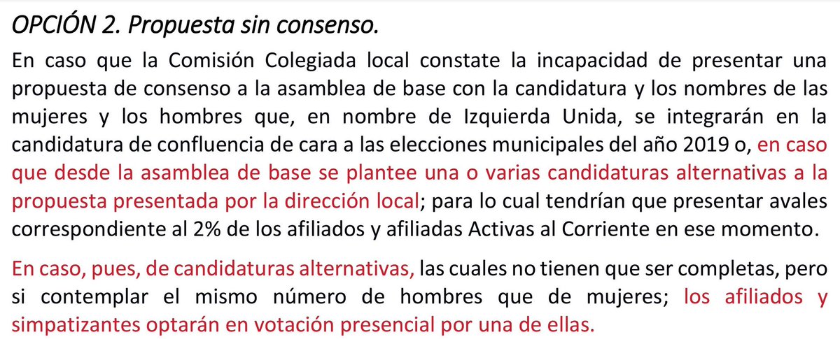 al_lawro's tweet photo. @iudeiguales @iusevillaciudad @iuandalucia Tal y como contemplaba el reglamento de confección de candidaturas aprobado en la Coordinadora Andaluza, esta misma lista se podría haber presentado en el proceso realizado por la Colegiada Local (que se realizó cumpliendo al pie de la letra dicho reglamento) https://t.co/fh7eL0lMqz