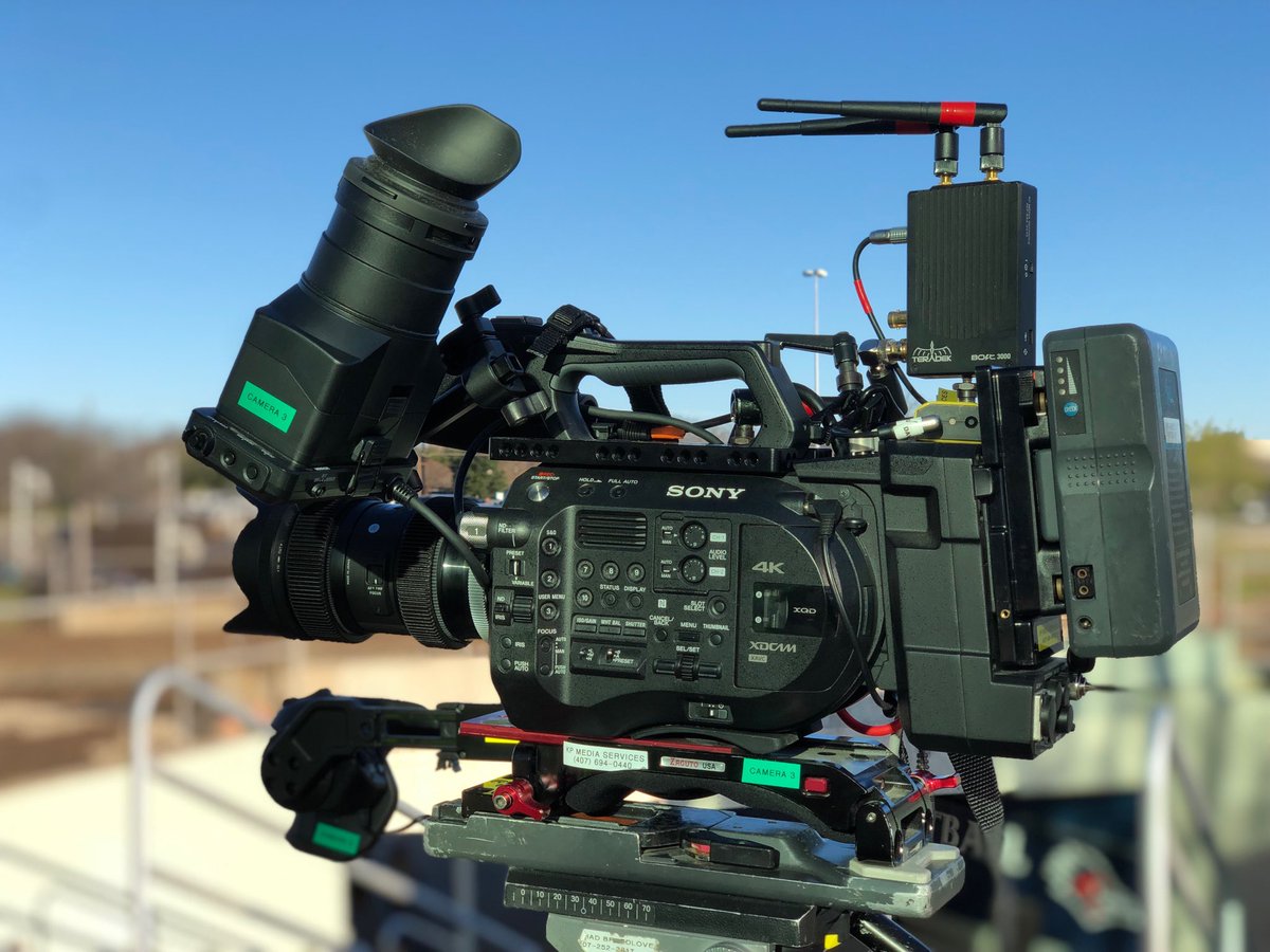 One of the FS7’s all rigged up for Monster Jam interviews.