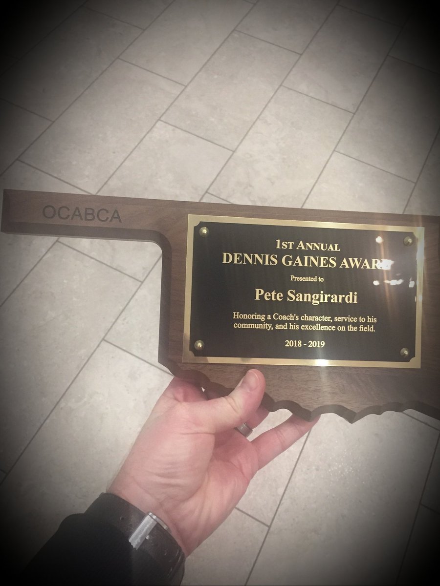 Humbling experience today. Thank you to the @OBCA2018 for allowing our family to be part of this.