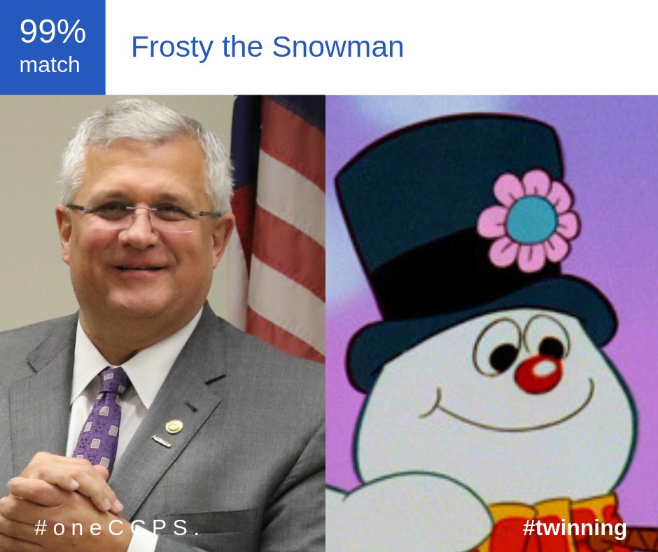 oneccps's tweet image. Yikes! Monitoring this weekend's forecast, we stumbled upon wintry rumblings about the next 2 weekends, too. What's going on? #oneCCPS doesn't do winter this early.
Got us wondering: Just who is this new Supt. who came from further north?
The results were … concerning!
#Twinning