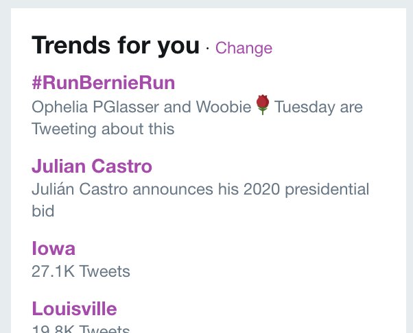PortiaABoulger's tweet photo. .@SenSanders @BernieSanders, you're trending #1!
All of us need you to run, Bernie! We must have a leader who cares about us. We must have a leader who'll fight like hell for us. We must have a leader who has a stellar reputation and the heart of a public servant.
#RunBernieRun https://t.co/wCv2CRKO8x