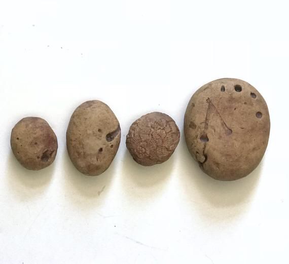 Excited to share this item from my #etsy shop: A Set of Four Handmade Stoneware Rocks, Facsimile Rocks, Ceramic Art, Collectible Art #art #sculpture #rockcollection #beachrocks #handmadestoneware buff.ly/2VQqBBD
