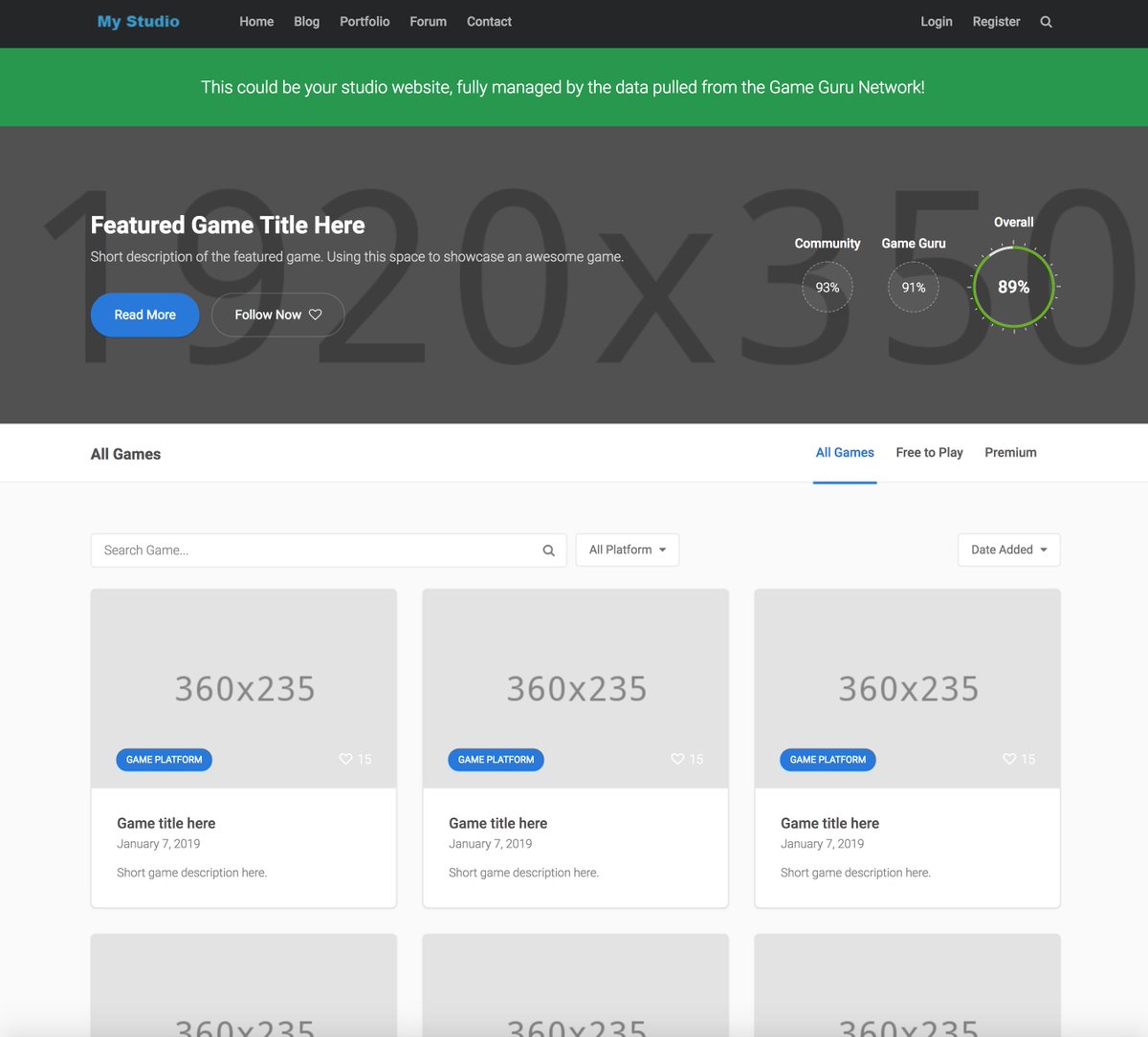 SpawnLoop1's tweet image. Let us run your website from data pulled from the Game Guru Network leaving you to just make games. Personal forums, support, FAQ, a portfolio &amp;amp; an evolving selection. gameguru.network/2019/01/13/we-… Available to early supporters soon! #indiedev #indiegamedev #gamedev  #gamedevelopment