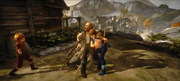 Как пройти игру брат. Two brothers игра. Brothers a Tale of two sons Xbox 360 Скриншоты. Братья из игр. Игра про двух братьев.