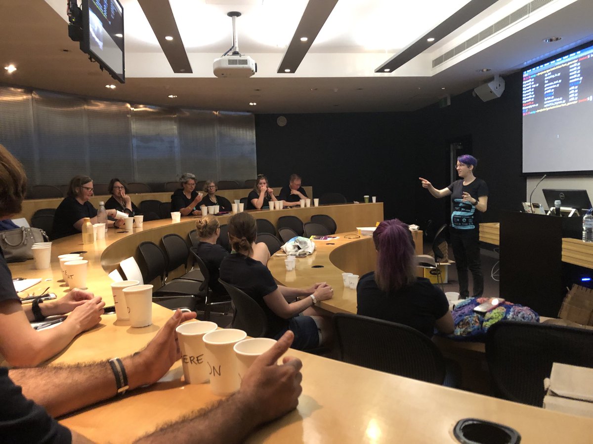 #ncss2019 <a href="/ncss/">NCSS</a> Final teacher problem solving forum. Photo courtesy ⁦⁦<a href="/pcazouristeach/">Patricia Cazouris</a>⁩