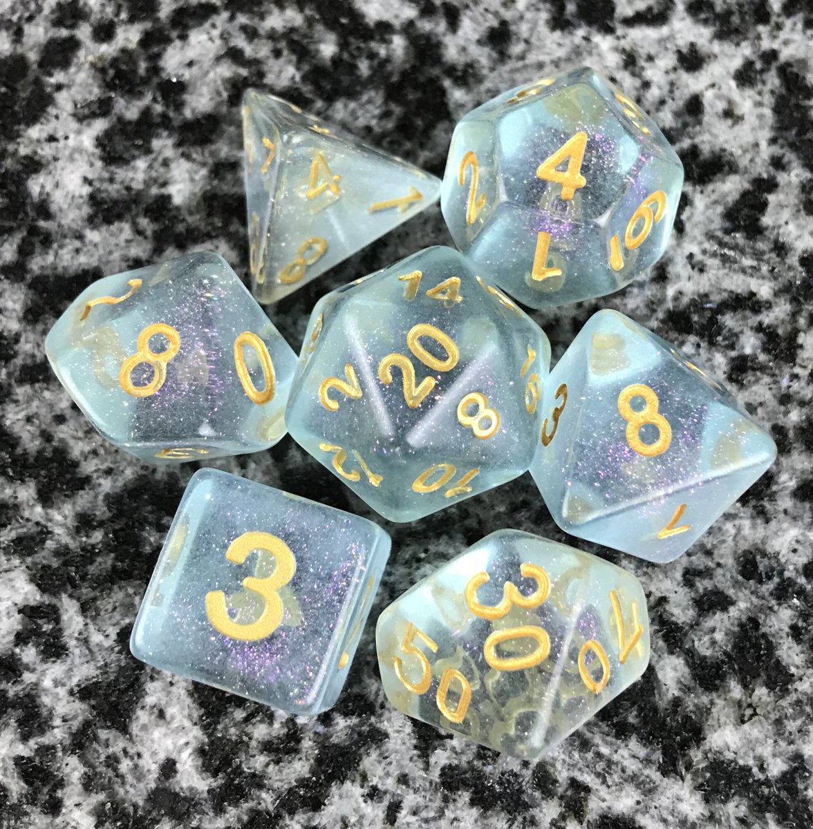 Beholders_Gaze's tweet photo. The pink tinge within the glitter is awesome 💖 #blueradiance #dice #diceporn #diceset #polyhedraldice #DungeonsandDragons #beholdersgaze #happyrolling #ttrpg #criticalrole #rpg #rpgdice #SmallBusiness #SaturdayMotivation https://t.co/BfSWgGspNw