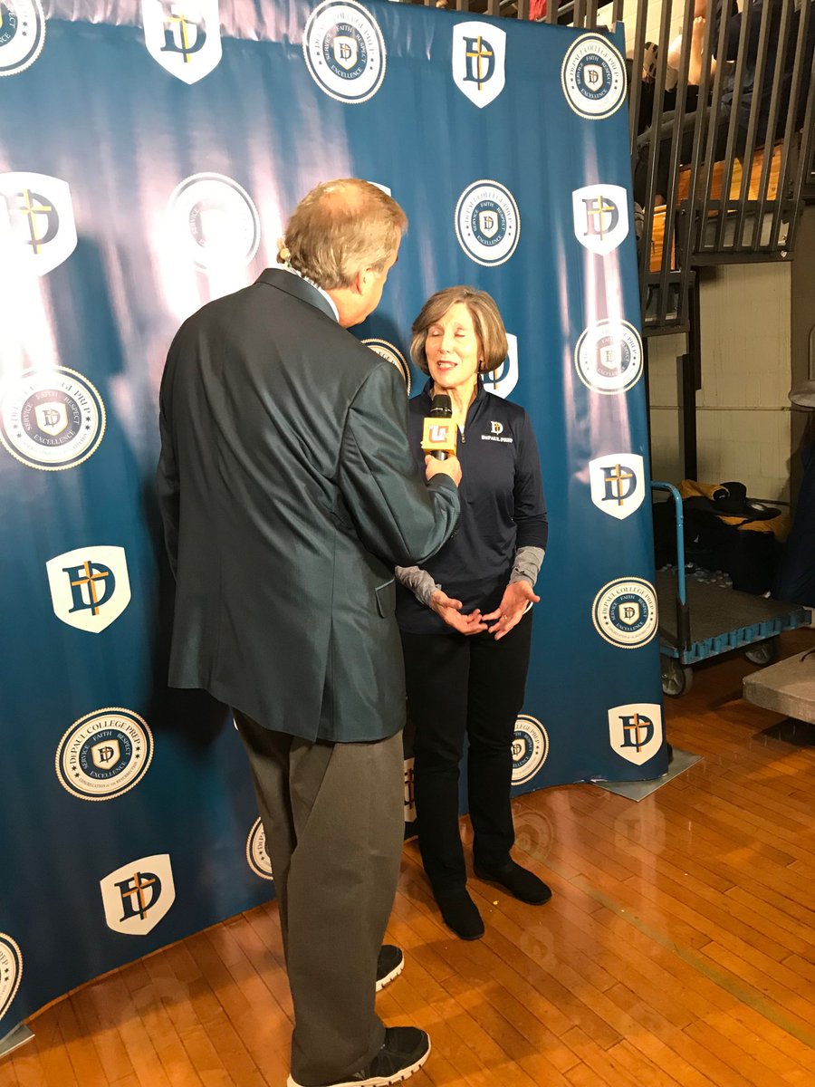 DePaulPrepAD's tweet photo. ⁦@DePaulPrep⁩ President Mary Dempsey being interviewed by my guy @mark__krueger and ⁦@wciu⁩ #Leaders #allindepaulprep https://t.co/cWxHvQufeS