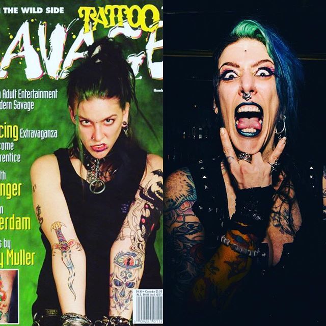 jennocide's tweet image. 1996 vs 2018...same dorky faces, more tattoos, gravity-adjusted body, WAY more scars, same haircut, fewer piercings...but otherwise not much of a change 🤦🏻‍♀️ .
.
#growingupishardtodo #übergeek #mistressofthedork #sicktattysbro #professionalweirdo #since… bit.ly/2RNW3RW
