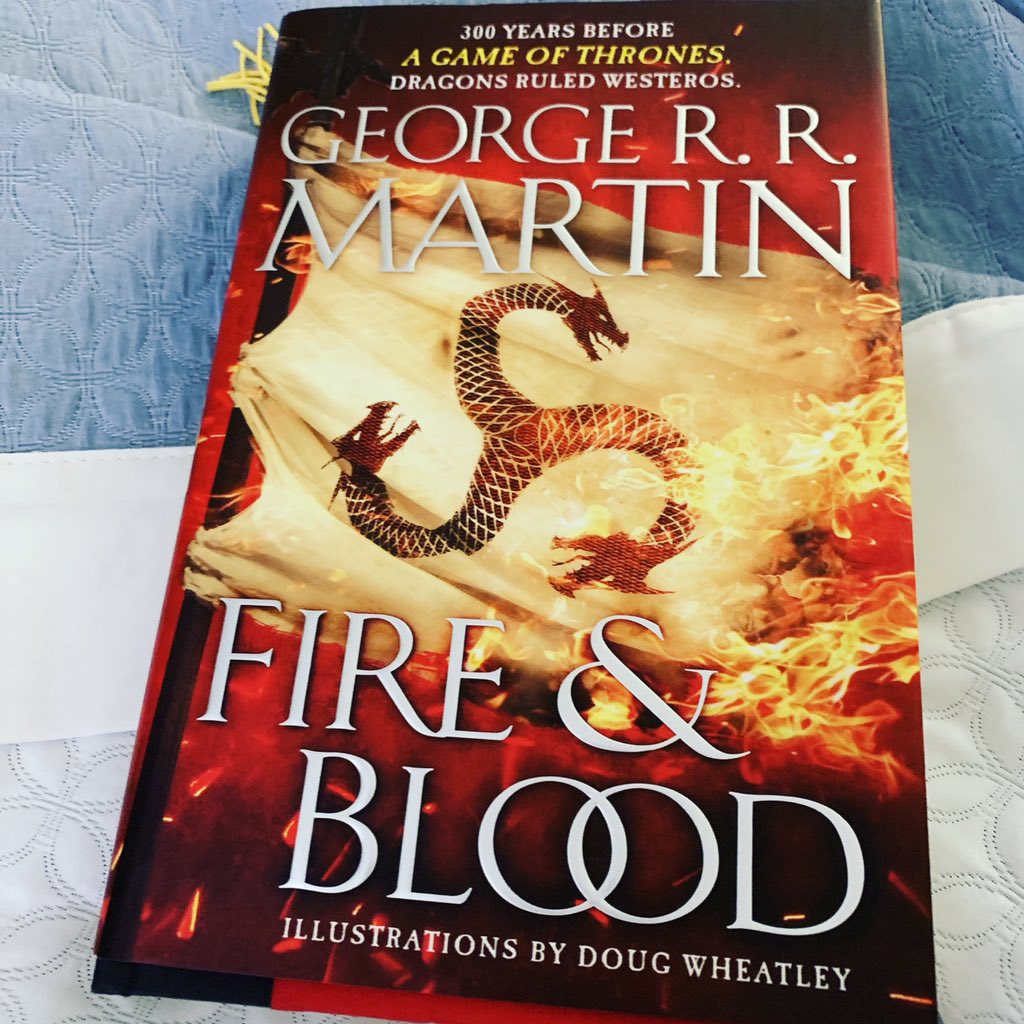 vero7184's tweet image. Have not put this book down ALL DAY! Saturday Nerd Day! Just what I needed. #GameofThrones #GoT #FireandBlood #HouseTargaryen