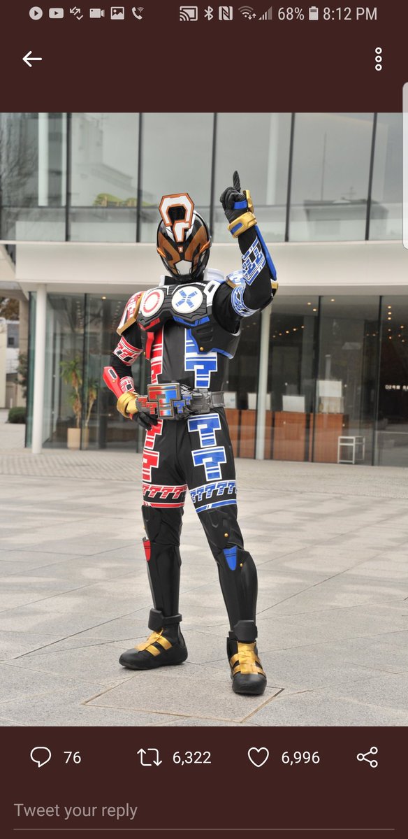 ShakiraFathali1's tweet photo. Both Katsuhiro Suzuki from Go Busters/Toqger 2 and Hideya Tawada from Ninninger are Kamen Riders?! I'm freaking out right now!!! 😆😆😆 #仮面ライダージオウ  #gobusters #toqger2 #ninninger https://t.co/RiXUKk1UmH