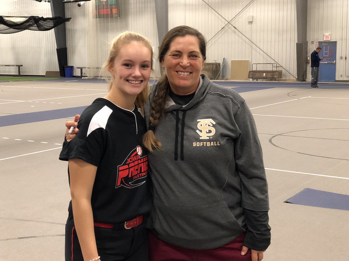 akers008's tweet photo. Thank you @Coach_Alameda for sharing your knowledge of the game today! Ashley had a great time at her 3rd @FSU_Softball camp!! Thanks for braving it out in the  “blizzard” today! #fsacc #family https://t.co/m0vu20xjjv