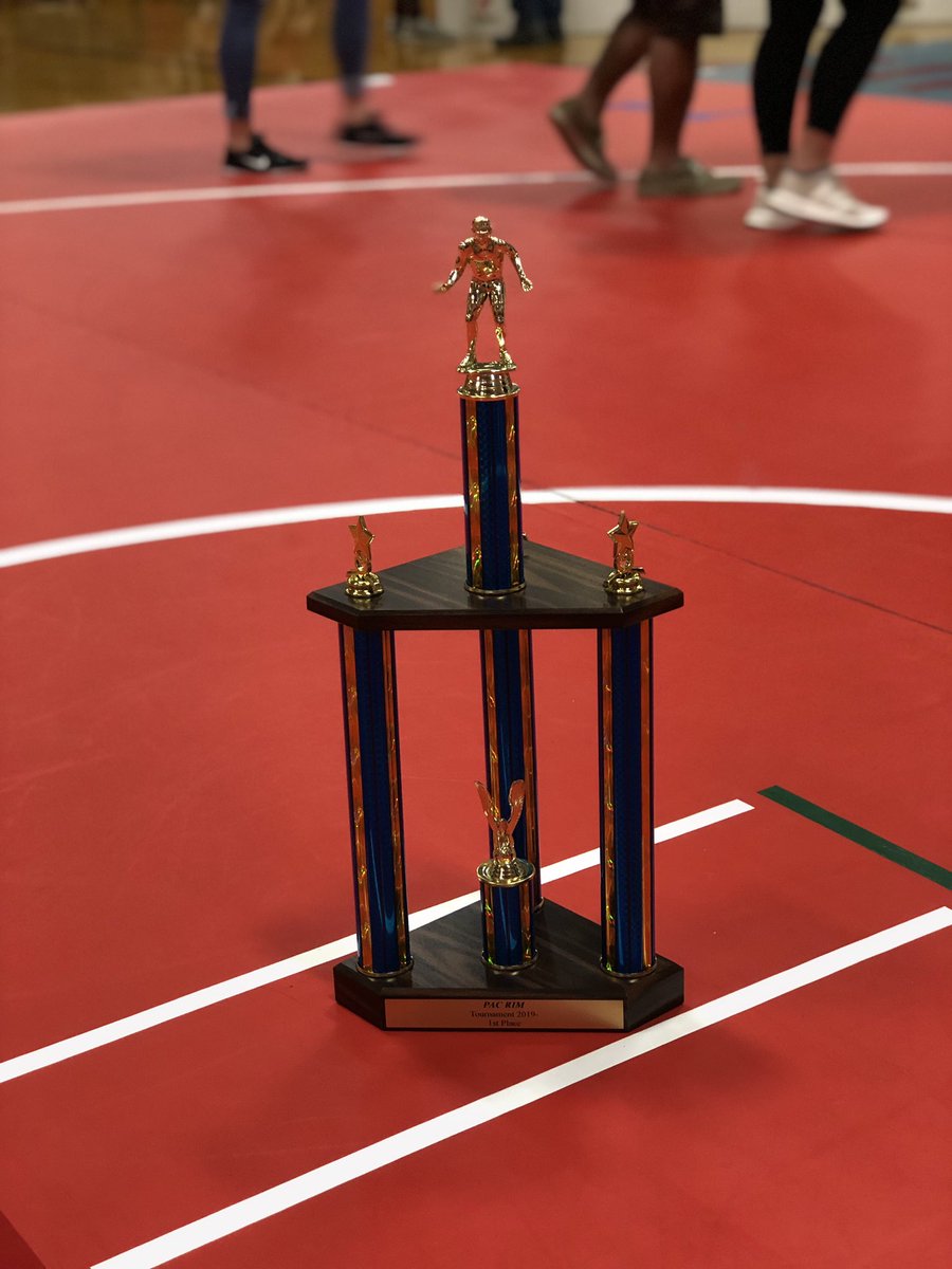 THSWRESTLETEAM's tweet photo. Your Tigard Wrestlers come away with the Pacific Rim Championship! Great work from the guys these past two days! #champs https://t.co/Db7vdteEyT