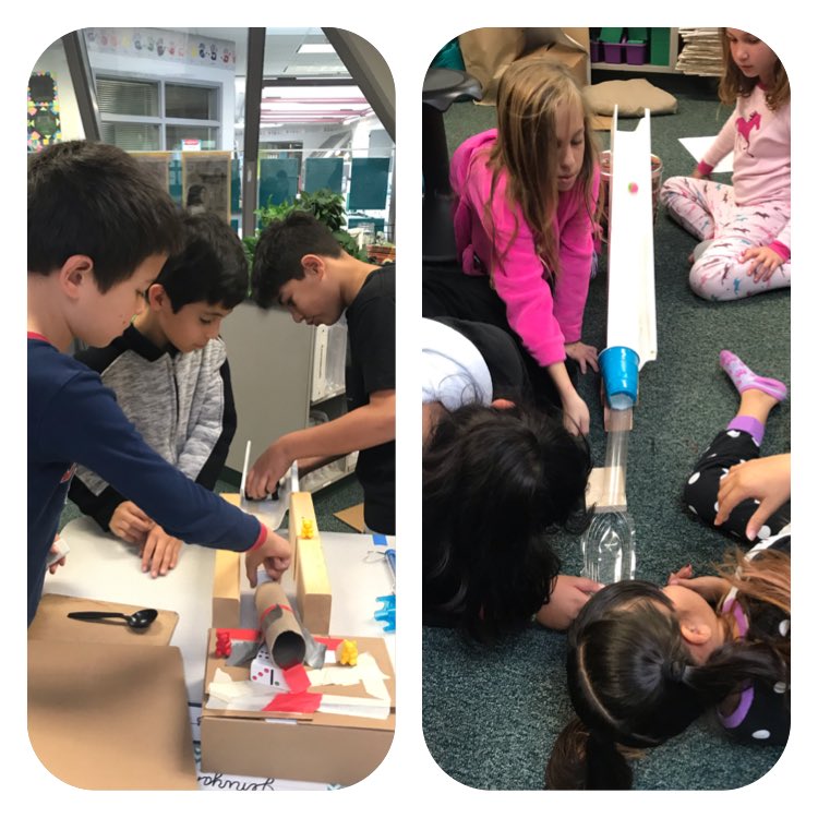 Rube Goldberg Challenge is on in Room 11! 4th grade Ss Design, Create, and Innovate! #LFEDolphins #SVInnovates #STEAMEXPO2019