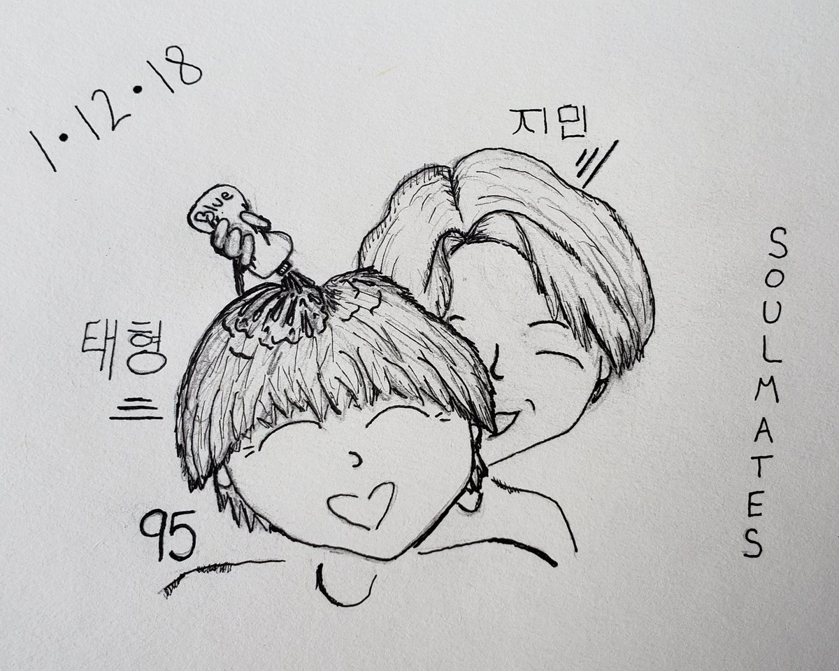 RoseGold_1994's tweet photo. #PINKJIMIN #BLUETAE #95ers #BTSinNagoya #btsfanart 💗🔀💙 🐯🐥 https://t.co/ngT3vYEhuU