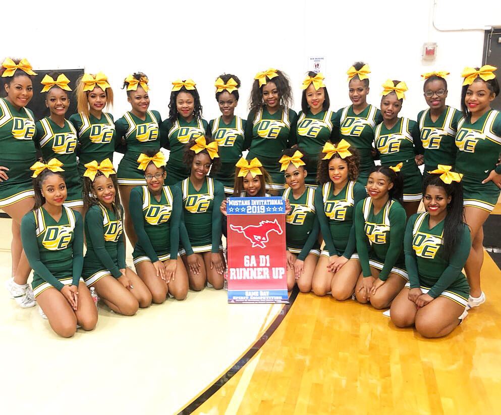 DE_Cheerleaders's tweet photo. Proud to be 6A-D1 Runner Ups at the Mustang Invitational Cheer Competition today👏🏽👏🏽
#CheerCompetitionSeason
#WeGotEmLooking👀 https://t.co/SS4K7UucBn