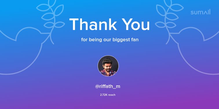 SenrayanC's tweet photo. Our biggest fans this week: @riffath_m. Thank you! via https://t.co/0HTElyq2Wh https://t.co/NbxaRhhQqU