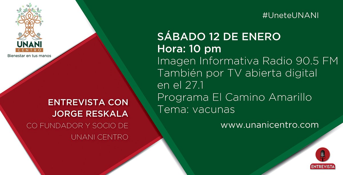 ¿Listos para la entrevista que está por iniciar? Síguela por internet:

imagenradio.com.mx/video-transmis… 

#UnenteUNANI