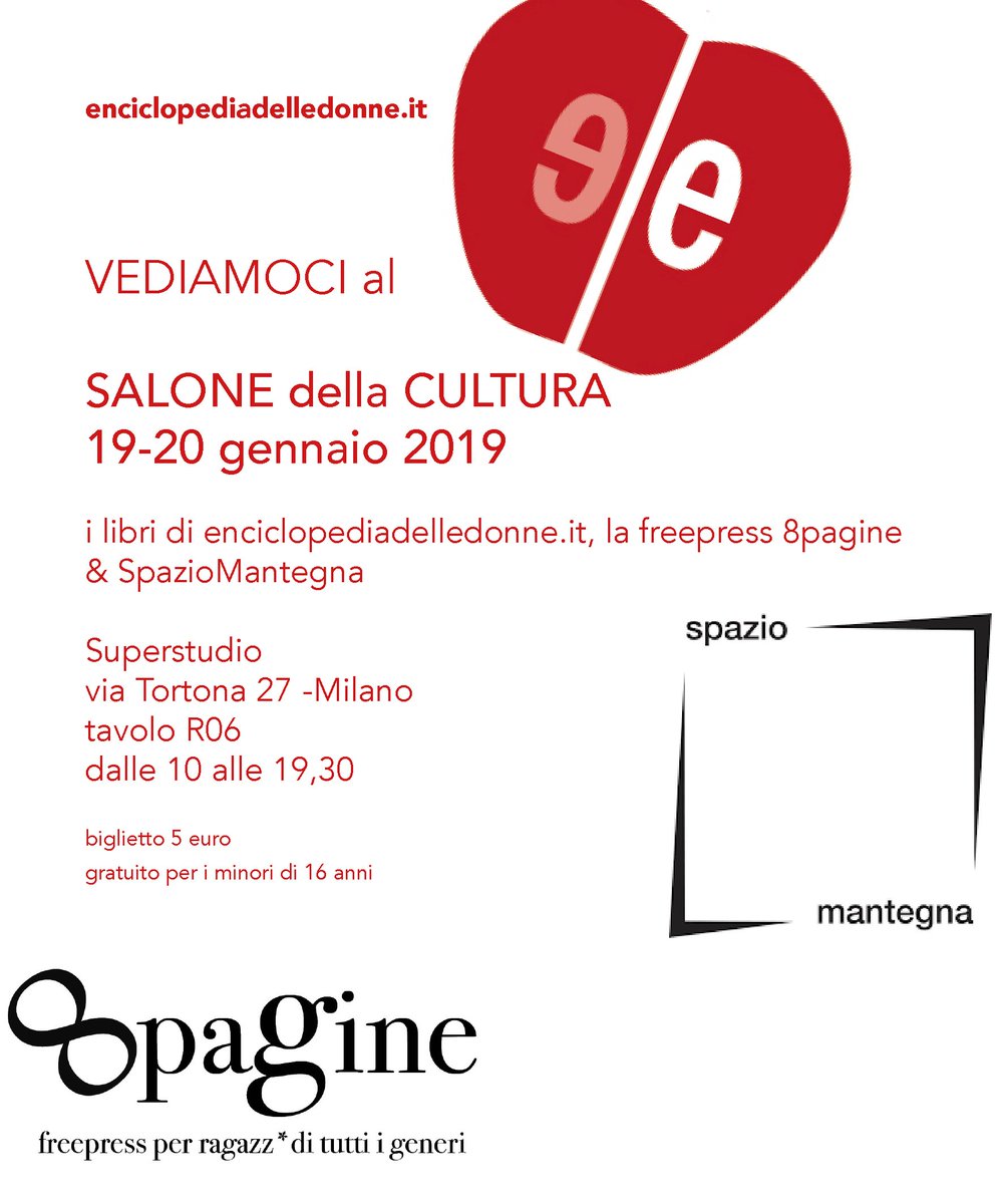 enci_donne's tweet photo. riflessi lenti? tanto da fare? uso minimale dei social? 
se è stato difficile incontrarsi  
vieni a Milano 
Salone della Cultura 2019 via Tortona 27(superstudio) il 19-20 gennaio dalle 10 alle 19,30. tavolo R06. Cosi ci saluteremo davvero https://t.co/61hepHErVs