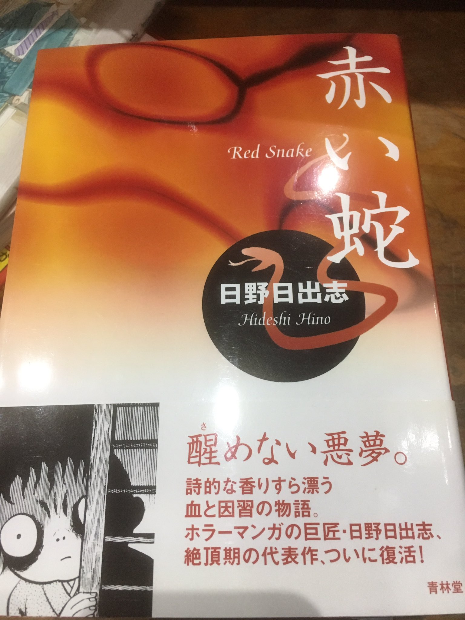 徳川龍之介 時までの短縮営業中 No Twitter 日野日出志 赤い蛇 を店頭に 僕を怪奇マンガコレクターにした作品の一つですね