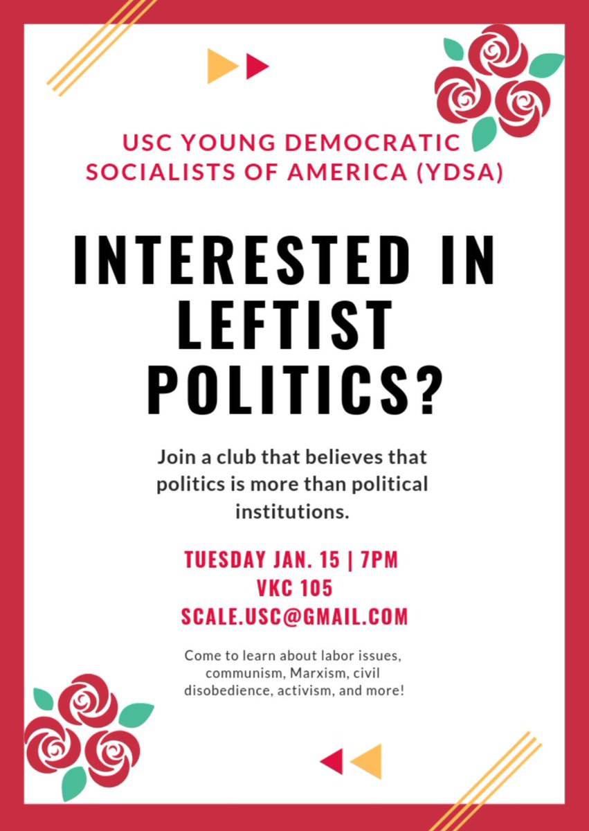 ydsausc's tweet photo. Come to our first meeting of the semester on Tuesday at 7 in VKC 105 :) Fuck von kleinsmid https://t.co/diBxg5wsLC