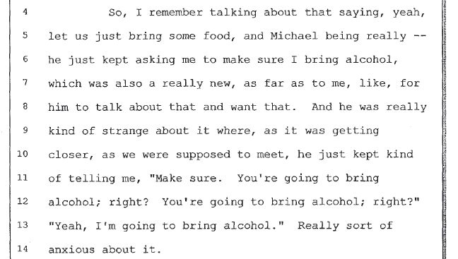 Robson, on the other hand, expressed surprise about MJ drinking alcohol when he desribed their last meeting in 2008 in Las Vegas (when both of them were adults, of course). He said it was new to him even then that MJ wanted alcohol!