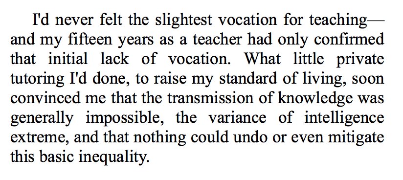 Just got my first Houellebecq, SUBMISSION, so probably won't start a new old book for a bitFortunately he's a lazy Frenchman and the whole thing isn't 250 pagesCan already see why our side likes him. From his narrator: