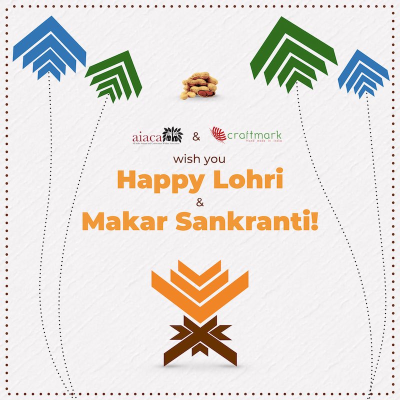 AiacaCraftmark's tweet photo. Team @aiacaonline and Craftmark wish you all a happy and joyous Lohri and Makar Sankranti!
#Craftmark #CraftmarkCertified #HandMadeInIndia #Handloom #Handicraft #Lohri #Phulkari #Festival https://t.co/g2DngKpP0g