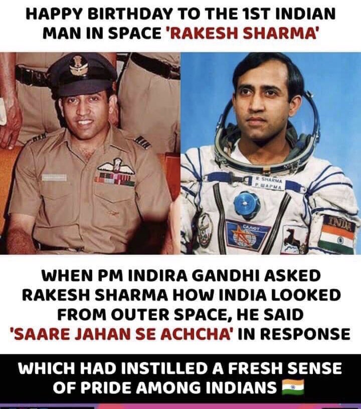 Happy birthday Rakesh Sharma!           