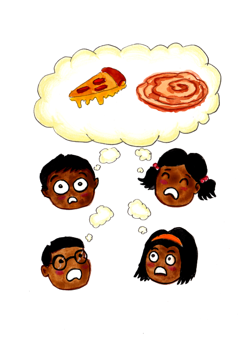 HelloEliPuli's tweet photo. Over in the city, 
the kids howled in despair.
“I want pudding! Pizza! Parata!  
Gosh, this isn’t fair!” 

மாநகரத்தில் குழந்தைகள் பசியில்
அலறும் கூச்சல் பரவியது.  
"பனியாரம்! பீசா! பரோட்டா எங்கே?"
என்று கண்கள் தேடியது.

#MongalStolePongal #மொங்கல்சுட்டபொங்கல் #pongalstory https://t.co/MagkgfYE2s