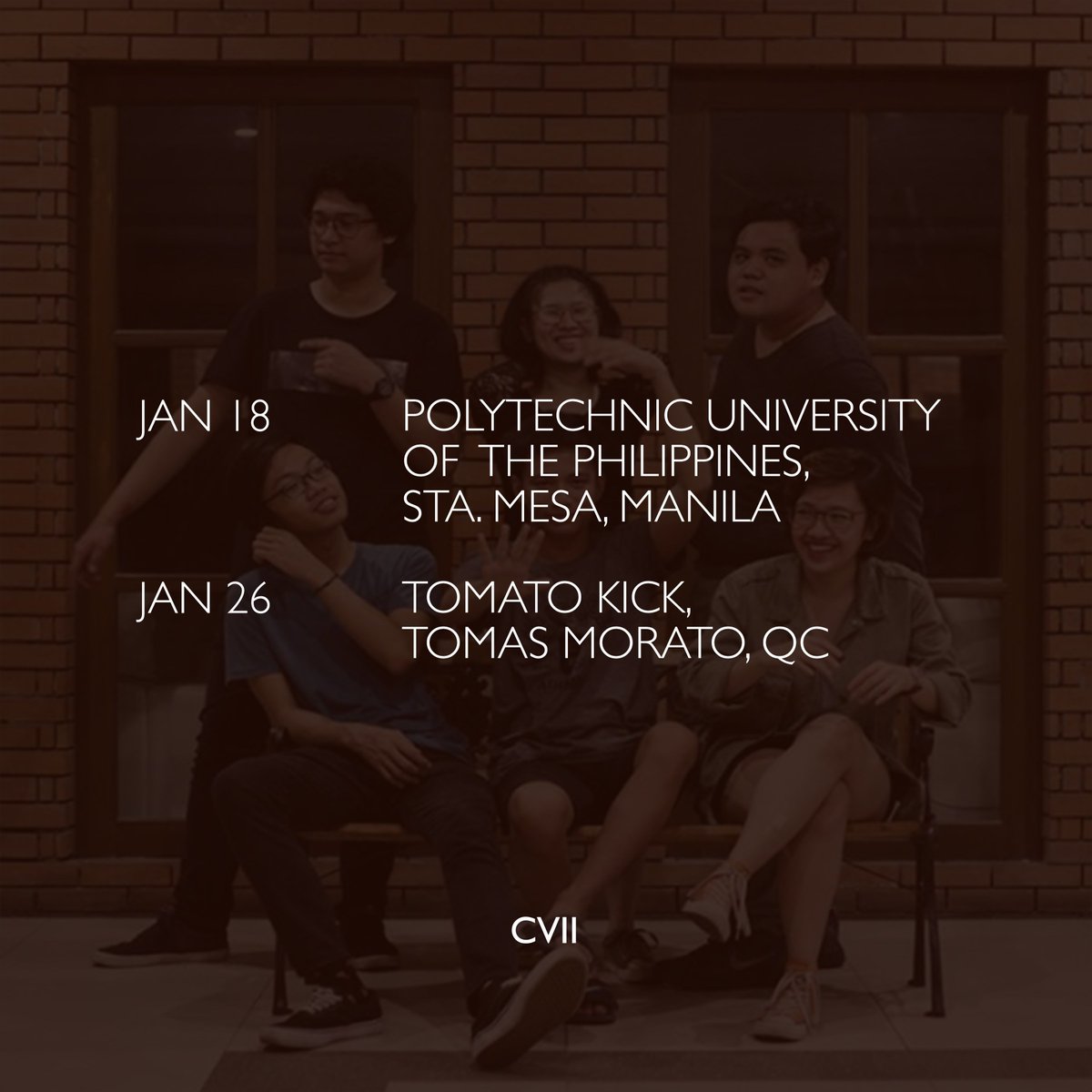 ChopperSeven's tweet photo. Catch us on these dates and places!!!
❄️🔥❄️🔥
Jan 18 - PUP Sta. Mesa, Manila
Jan 26 - Tomato Kick, Tomas Morato, QC https://t.co/ioh63k7lvs