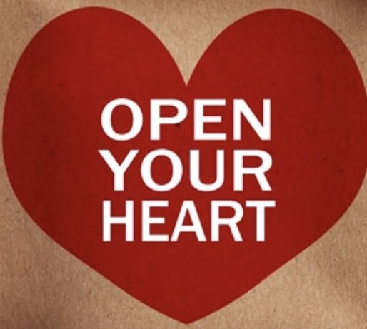 Open your Heart and help .