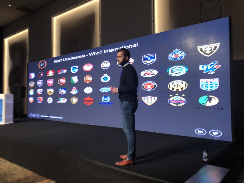 guttobizLab's tweet photo. OUR PARTNER @SoccerLAB_GmbH ON STAGE WITH @KoenSoccerLAB & @OrkunAlev at @fifexorg CONFERENCE TALKING ABOUT HOW TO CENTRALISE & WORK WITH DATA
Partnerimiz #SoccerLAB #fifex konferansında futbolda datanın tek yerden kullanımını ve futbolcuların sistemli olarak takibini anlatıyor https://t.co/ozCK5JeUJC
