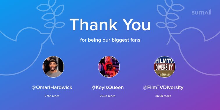 GRUNGECAKE's tweet photo. Our biggest fans this week: @OmariHardwick, @KeyisQueen, @FilmTVDiversity. Thank you! via https://t.co/Jrdp6viJ4r https://t.co/RyEdltP79e