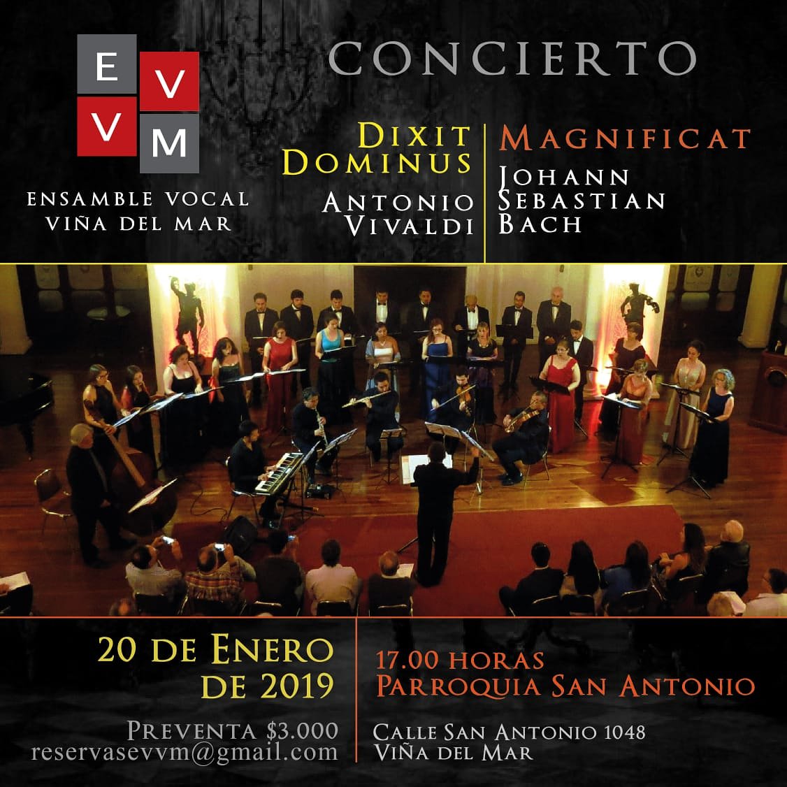 ensamblevocalvm's tweet image. ❤ ¡Hoy es nuestro ensayo general con orquesta!
🎻 Estamos preparando el concierto del próximo 20 de enero (&quot;Magnificat&quot; de Bach y &quot;Dixit Dominus&quot; de Vivaldi).
🎫 Quedan pocas entradas. Sólo tenemos preventa. 
Solicitar escribiendo a: reservasevvm@gmail.com.